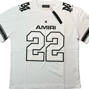 AMIRI White Tee with Black Graphic 22
